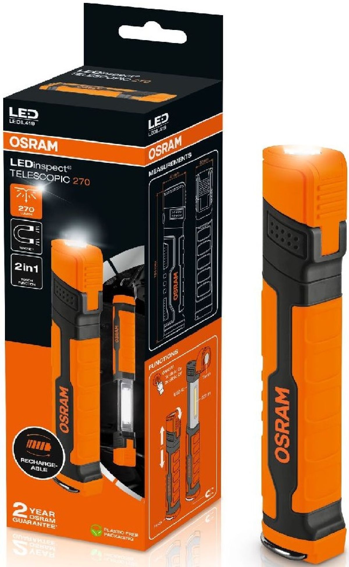 LEDinspect TELESCOPIC 270 LED, 6500K