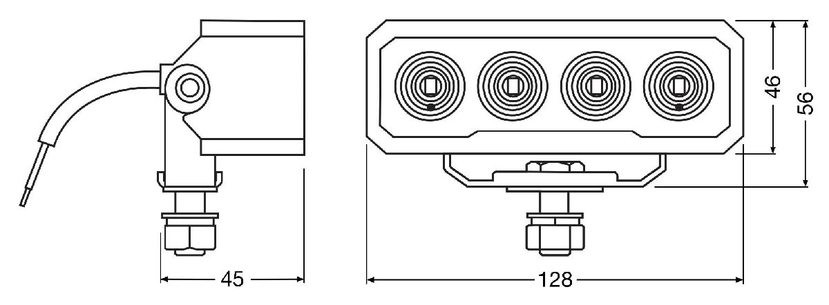 LEDriving Lightbar WL VX125-WD 12-24V/1500Lumen/6000Kelvin