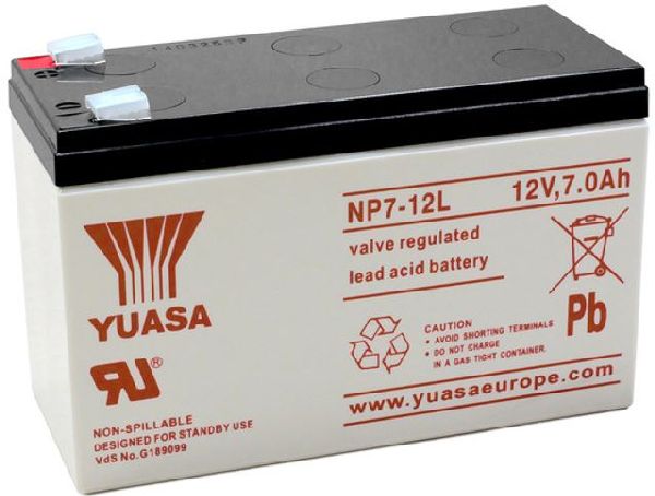 Auxilliary 12V/7Ah LxBxH: 151 // 65 // 97.5 // S:3