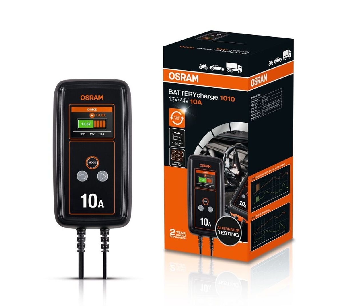 Osram Batterieladeger�t 10A/12-24V