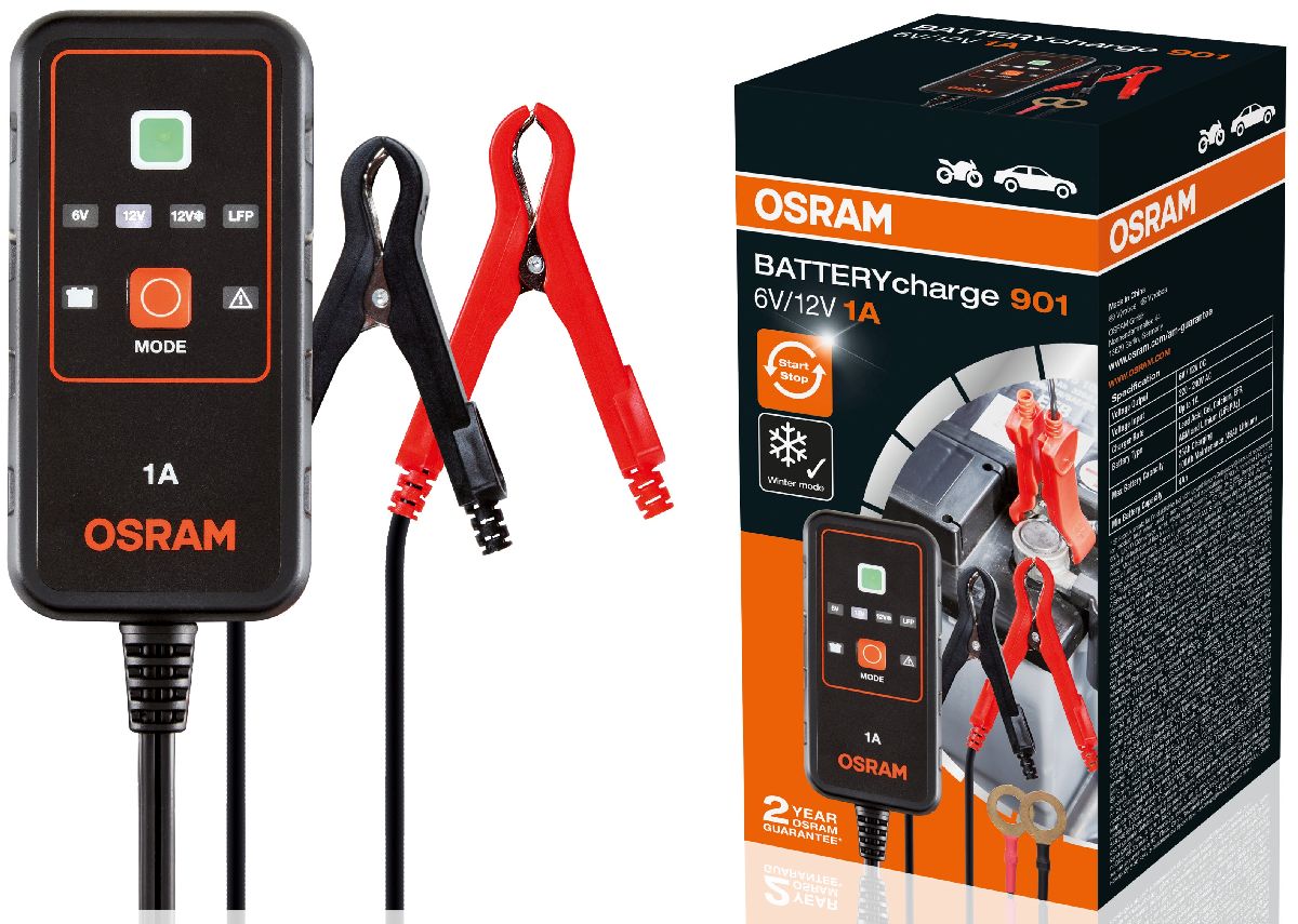 Osram Batterieladeger�t 1A/6-12V