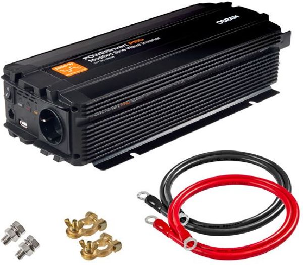 POWERinvert PRO Wechselrichter Modifizierte Sinuswelle/12V/1000W/98A