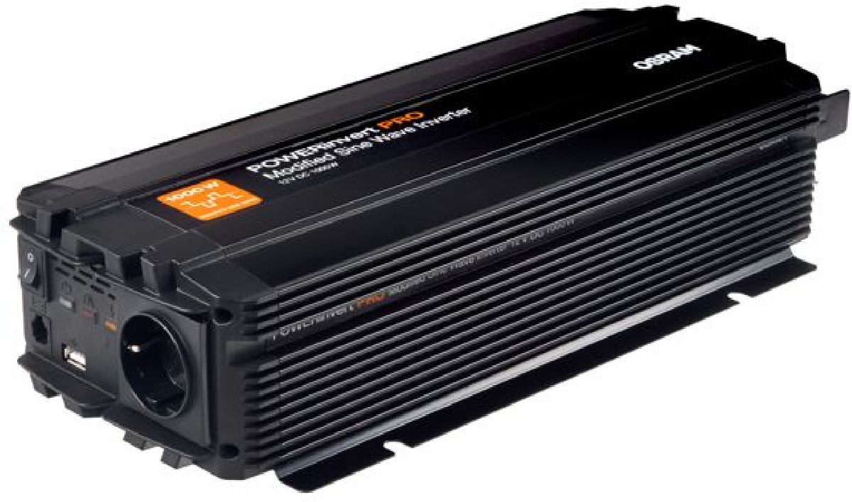 POWERinvert PRO Wechselrichter Modifizierte Sinuswelle/12V/1000W/98A