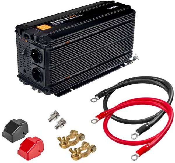 POWERinvert PRO Wechselrichter Modifizierte Sinuswelle/12V/2000W/196A