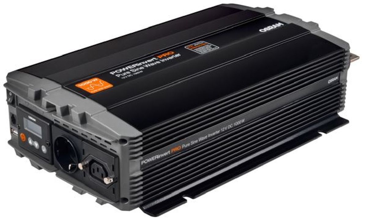 POWERinvert PRO Wechselrichter reiner Sinus/12V/1000W RCD/98A