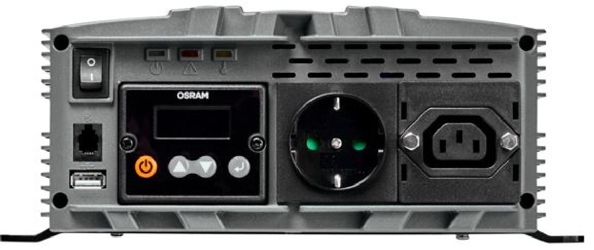 POWERinvert PRO Wechselrichter reiner Sinus/12V/1000W RCD/98A