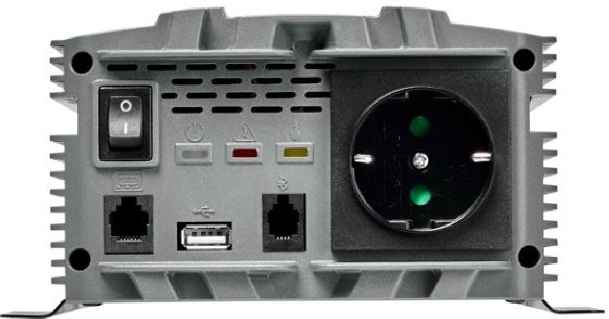 POWERinvert PRO Wechselrichter reiner Sinus/12V/600W RCD/59A