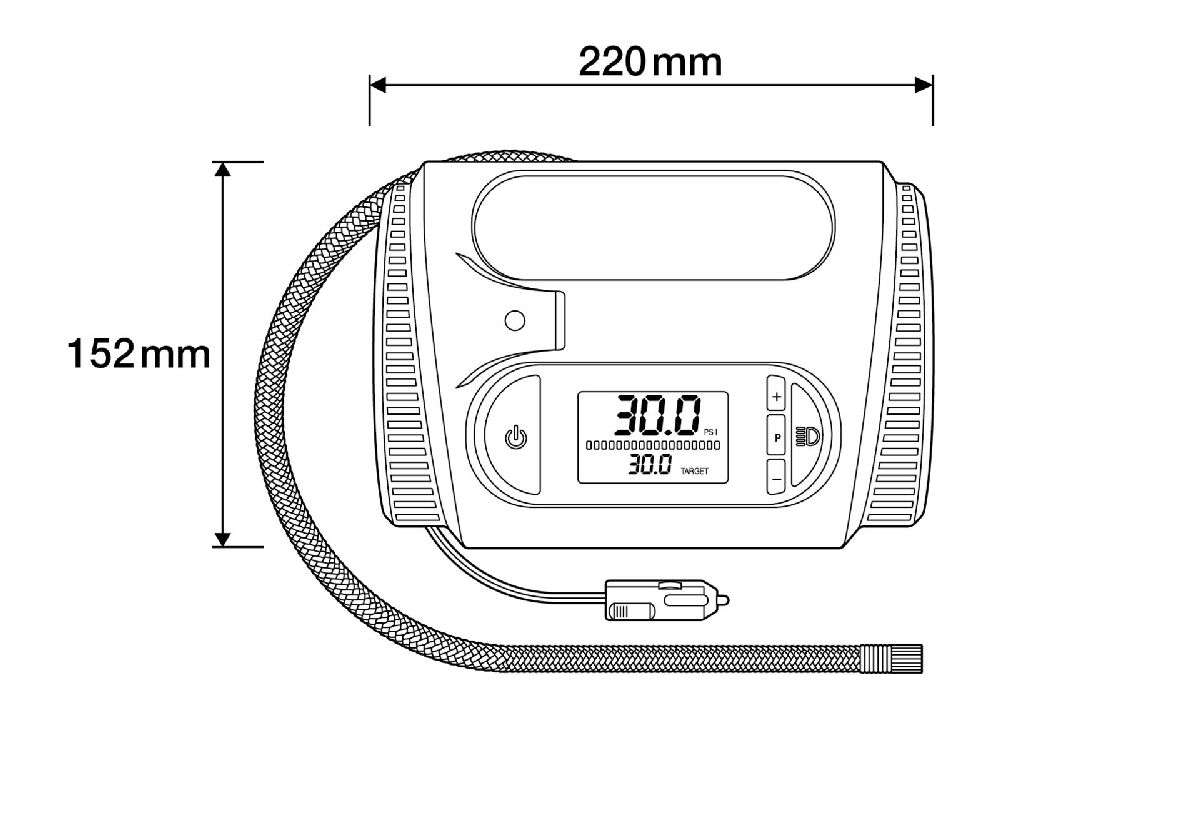 TYREinflate 2120 Digitale Reifenpumpe