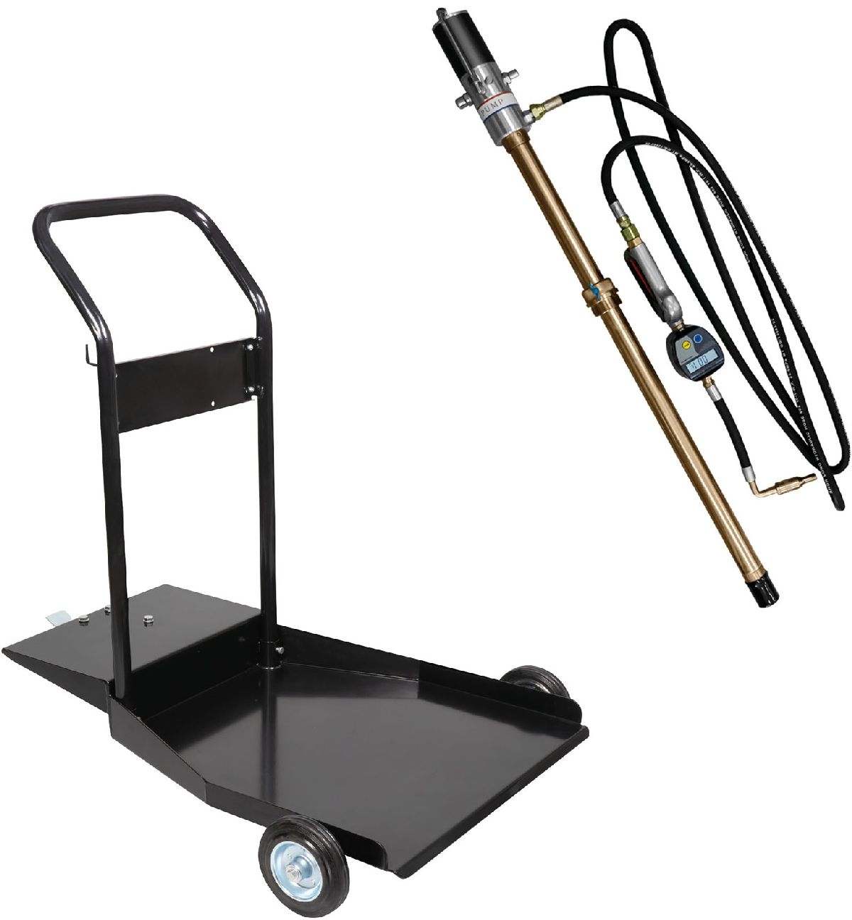 Ölpumpe und Schlauch mit Digitalpistole