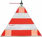 Triopan - Warnsignal Dreieckig, flach rot/weiss