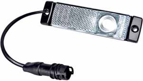 Pos-Leuchte weiss 24V1.2W 1300mm Leitung