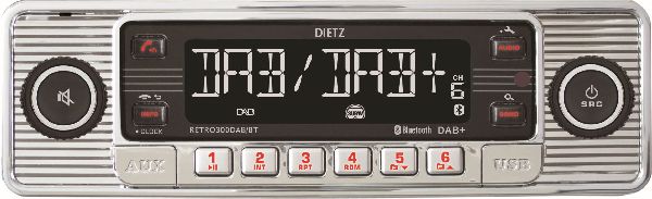 Retro Design Radio DAB+ silber