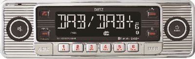 Retro Design Radio DAB+ silber Mp3 / USB / AuxIn/ BT