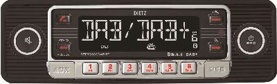 Retro Design Radio DAB+ schwarz Mp3 / USB / AuxIn/ BT