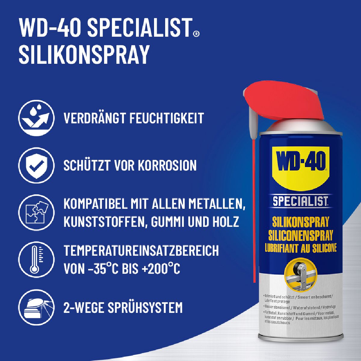 WD-40 Specialist Silikonspray Spraydose 300 ml