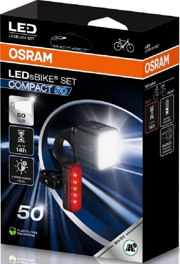 LEDsBIKE COMPACT 50 SET Fahrradleuchten-Set