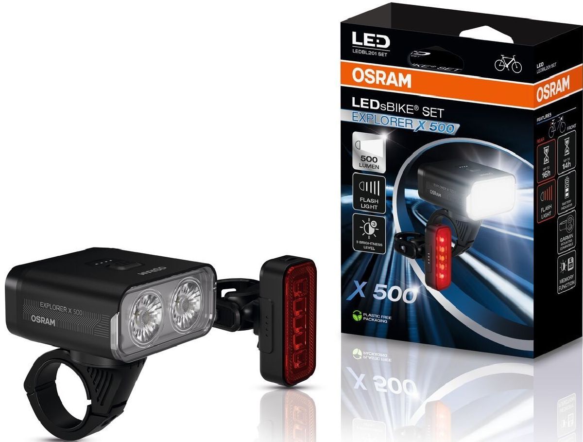 LEDsBIKE EXPLORER X 500 SET Fahrradleuchten-Set