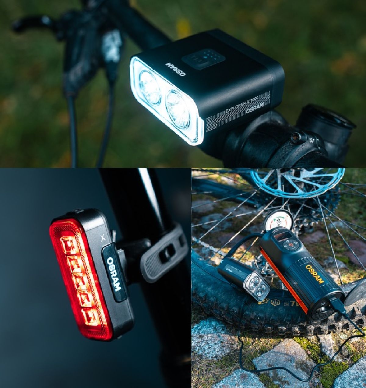 LEDsBIKE EXPLORER X 1000 SET Fahrradleuchten-Set