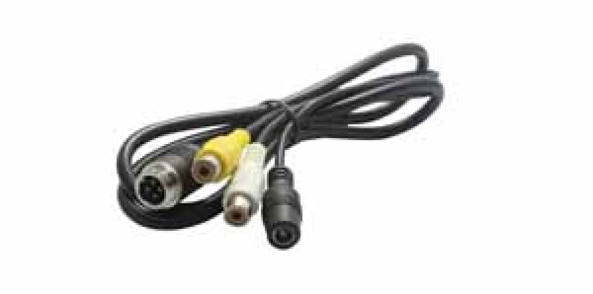 4 PIN M zu RCA W & DC W 1m