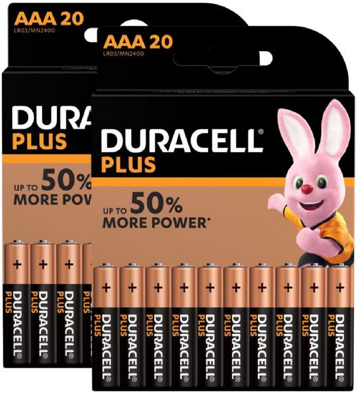 Duracell Batterie PLUS 20+20