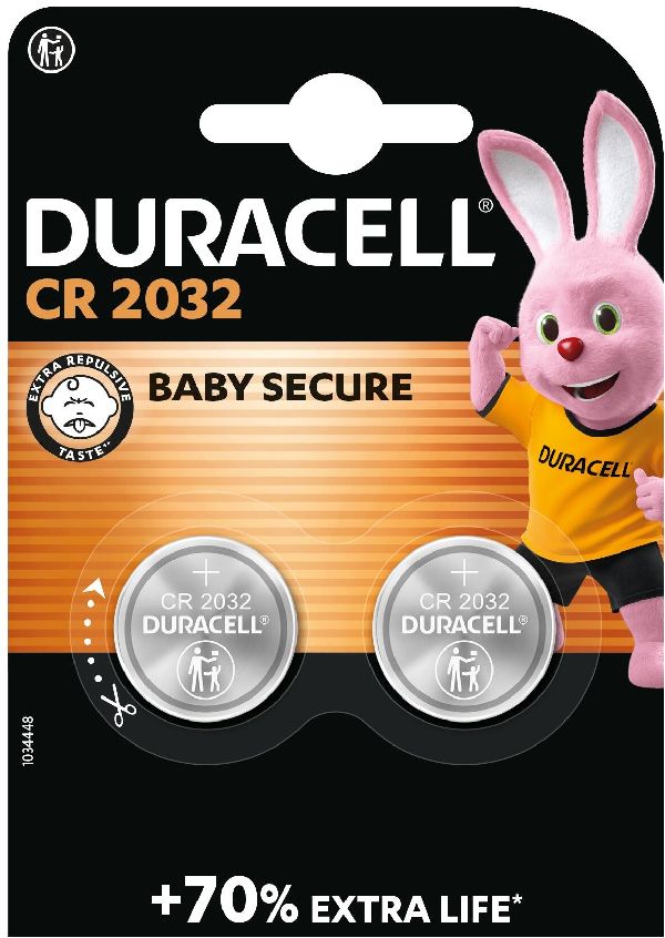 Duracell Batterie ELECTRONICS CR2032 / Blister � 2 Stk.